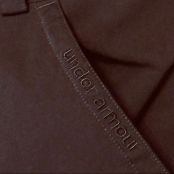 Under Armour Bermuda Golf Shorts Brown Sz 12 Women’s Summer Cropped Athletic - Picture 8 of 9